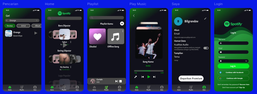 Spotify Redesign Mockup